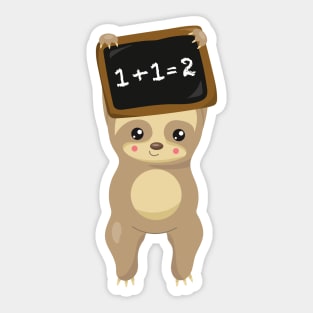 School Sloth, Cute Sloth, Baby Sloth, School Board Sticker